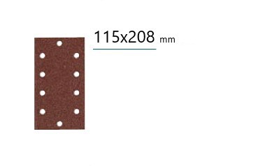 Abrasif velcro 115x208mm