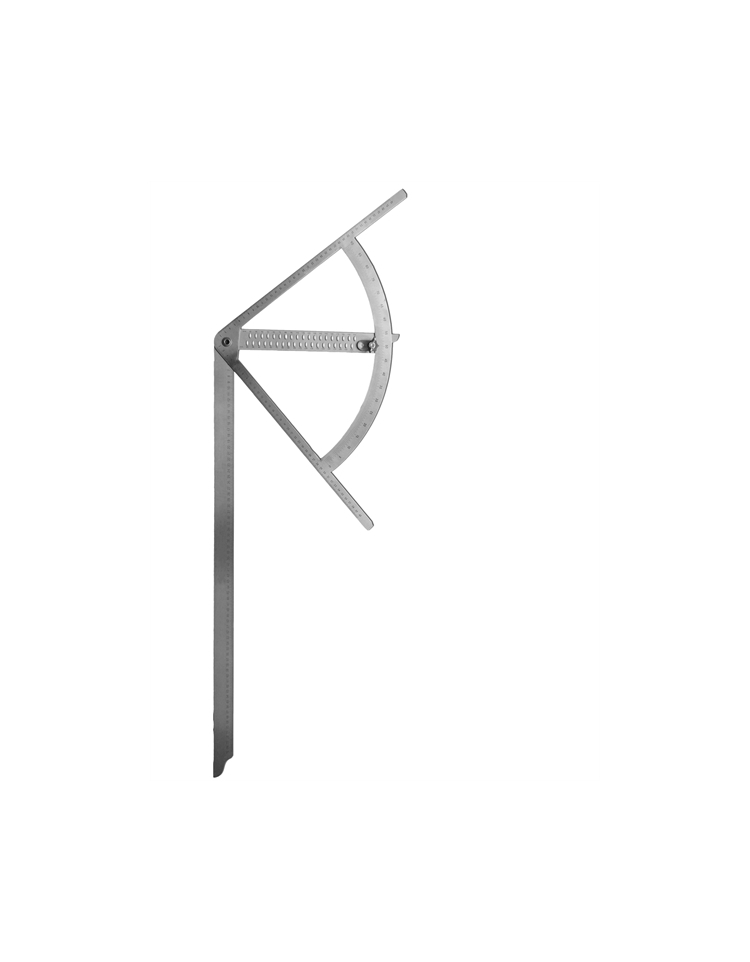 Equerre alpha classic inox 795x430mm angle 90°