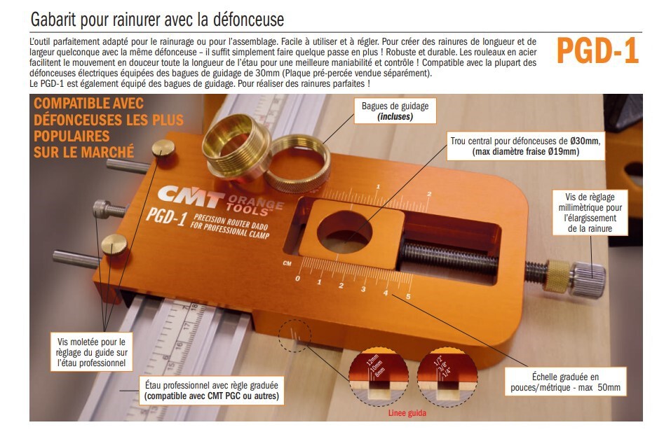 Table de fraisage pour défonceuse - universelle - compatible avec