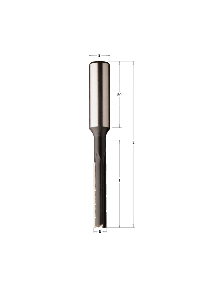 Mèche à mortaiser droite SP avec brise-copeaux rotation gauche - Pro