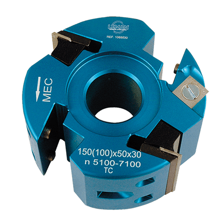 Porte-outils d:100 al:30 ht.50 z:2+v2 (double entraxe: 24 et 30mm)