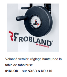 01KLOK volant vernier raboteuse