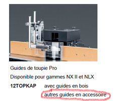 12TOPKAP guide de toupie Pro (avec guide en bois)