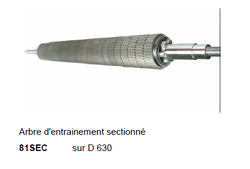 81SEC arbre d'entrainement sectionné