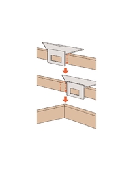 Equerre cornières japonnaise 45 et 135 degres 200x63mm (bis)