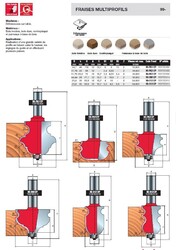 fraise multiprofils pour moulures décoratives