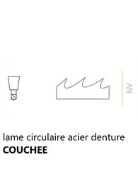 lame circulaire acier denture couchée