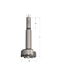 Mèche à façonner à queue cylindrique Forstner rotation droite