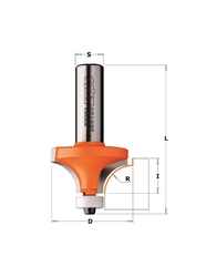 Mèche quart de rond pour matériaux composites