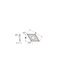 Plaquettes pour mèche à rainurer CMT66520011 (x10 pc)