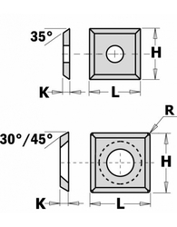 Plaquettes pour mèche CMT 65719011 65902211 65903011 65804511 (x10 pc)