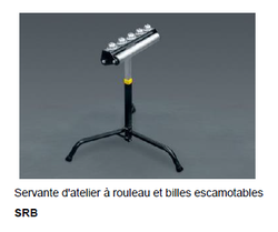 SRB servante à rouleaux et billes escamotable